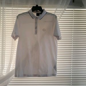 Armani exchange white polo shirt